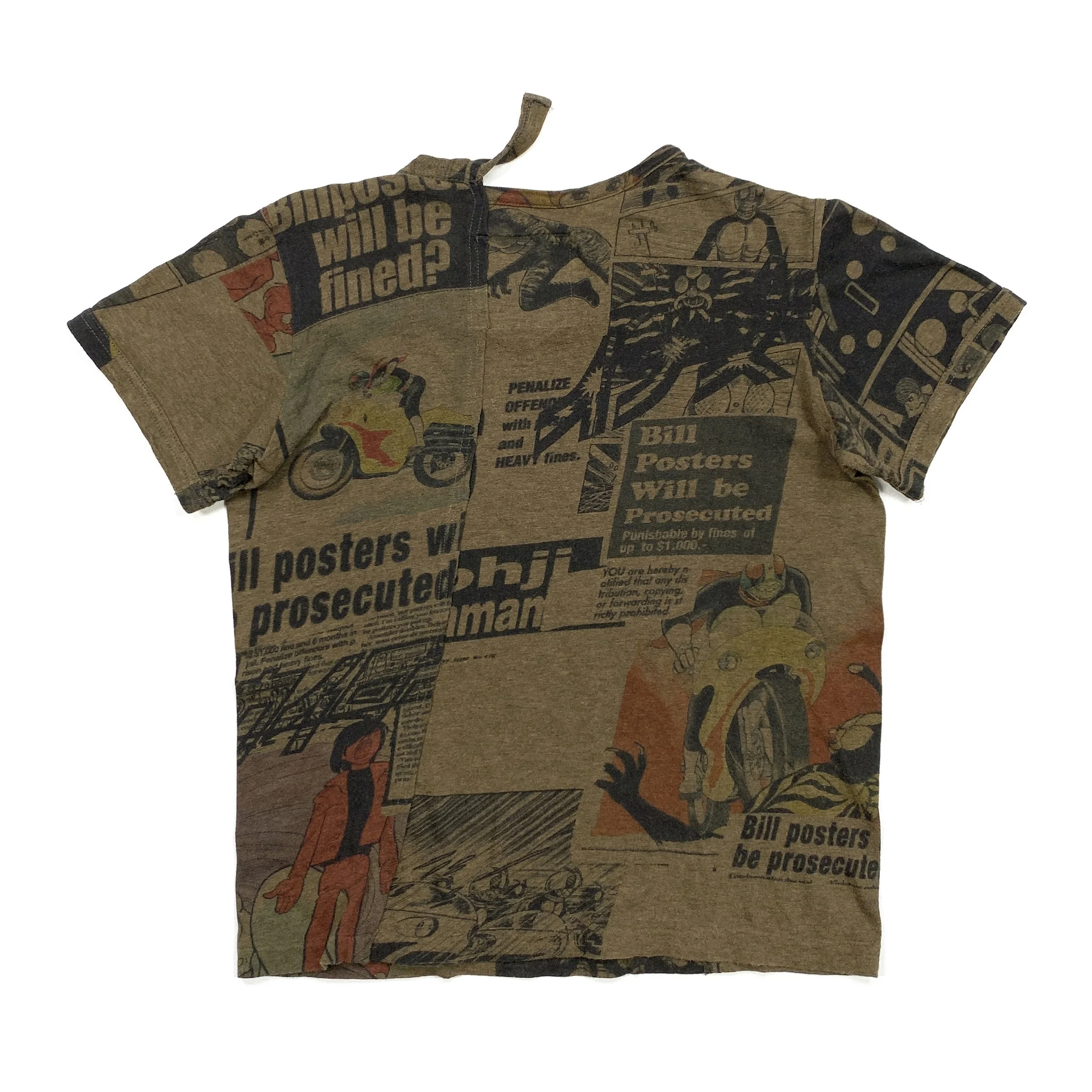 Yohji Yamamoto 00s Kamen Rider Manga T-Shirt — sickboyarchive.